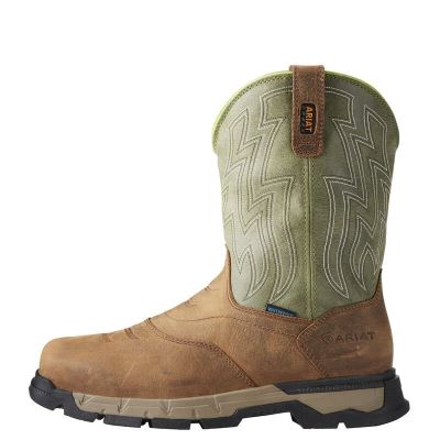 Ariat Work: Rebar Flex Western Waterproof Composite Toe Zapatos de Seguridad Hombre - Marrones (RMFK